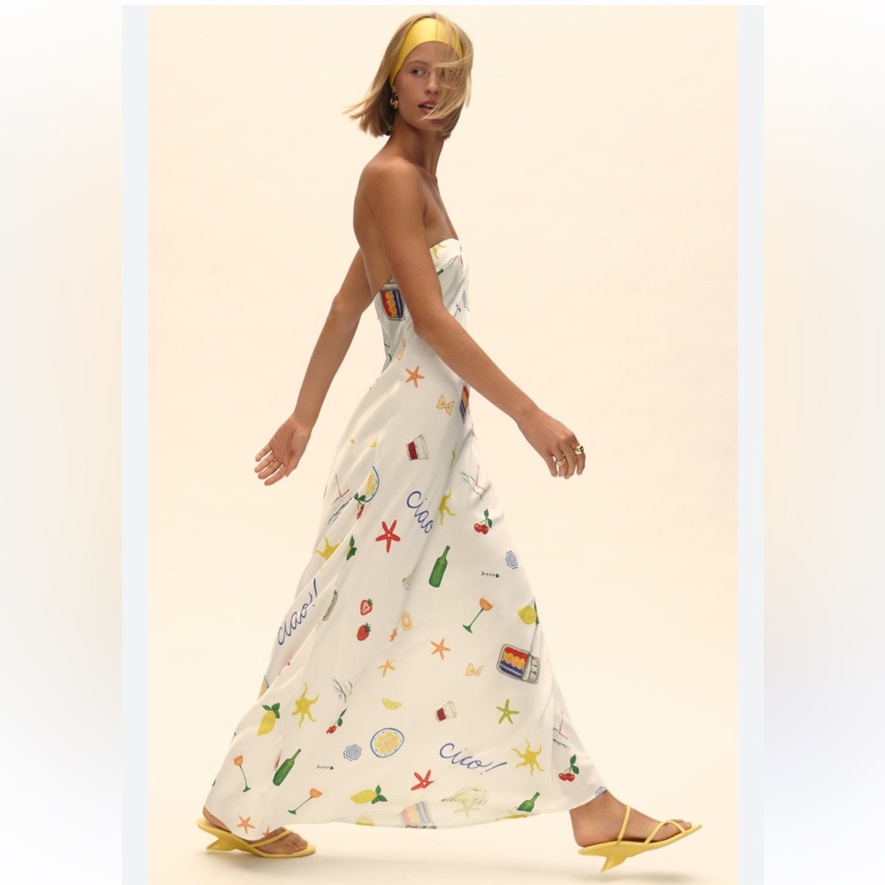 For Love of Lemons- Carla Strapless Maxi Dress
